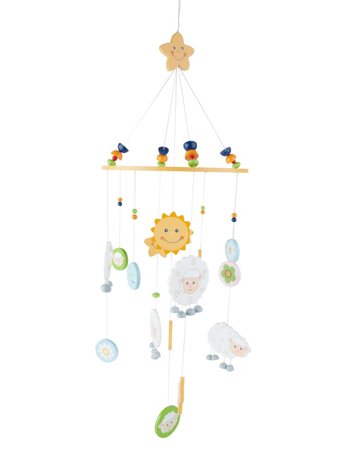 Bieco Spielwaren 3D Baby Mobile Schaf Betty Holz - ab Geburt in Gelb günstig kaufen onesize