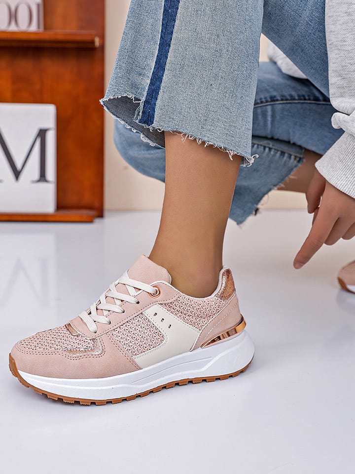 Sixth Sens Sneakers in Rosa/ Beige/ Weiß günstig kaufen