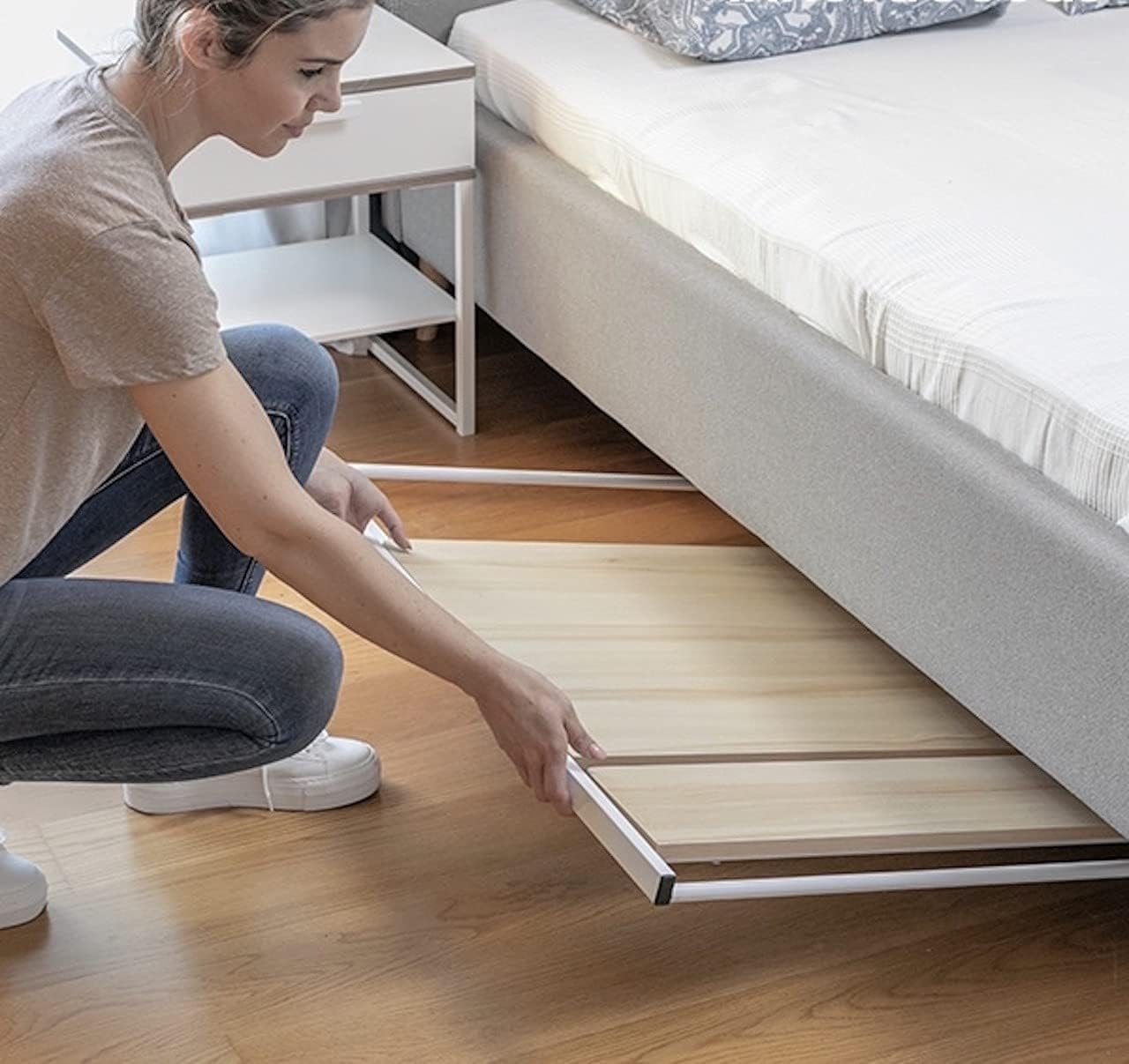 InnovaGoods Klapptisch klappbar mit Ablage,(1 St),Computertisch,Holz MDF