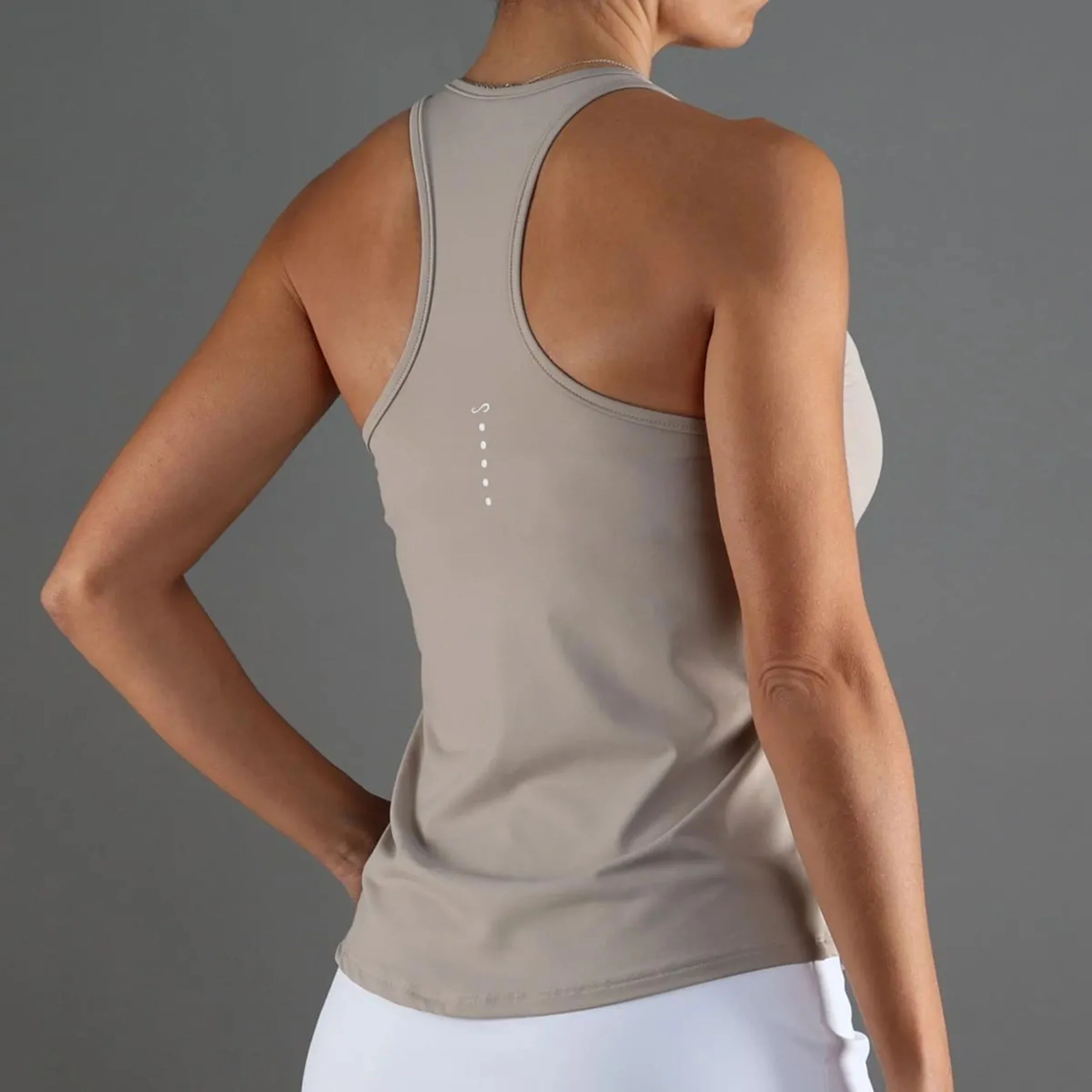 Speed V Tank-Top Damen - Creme