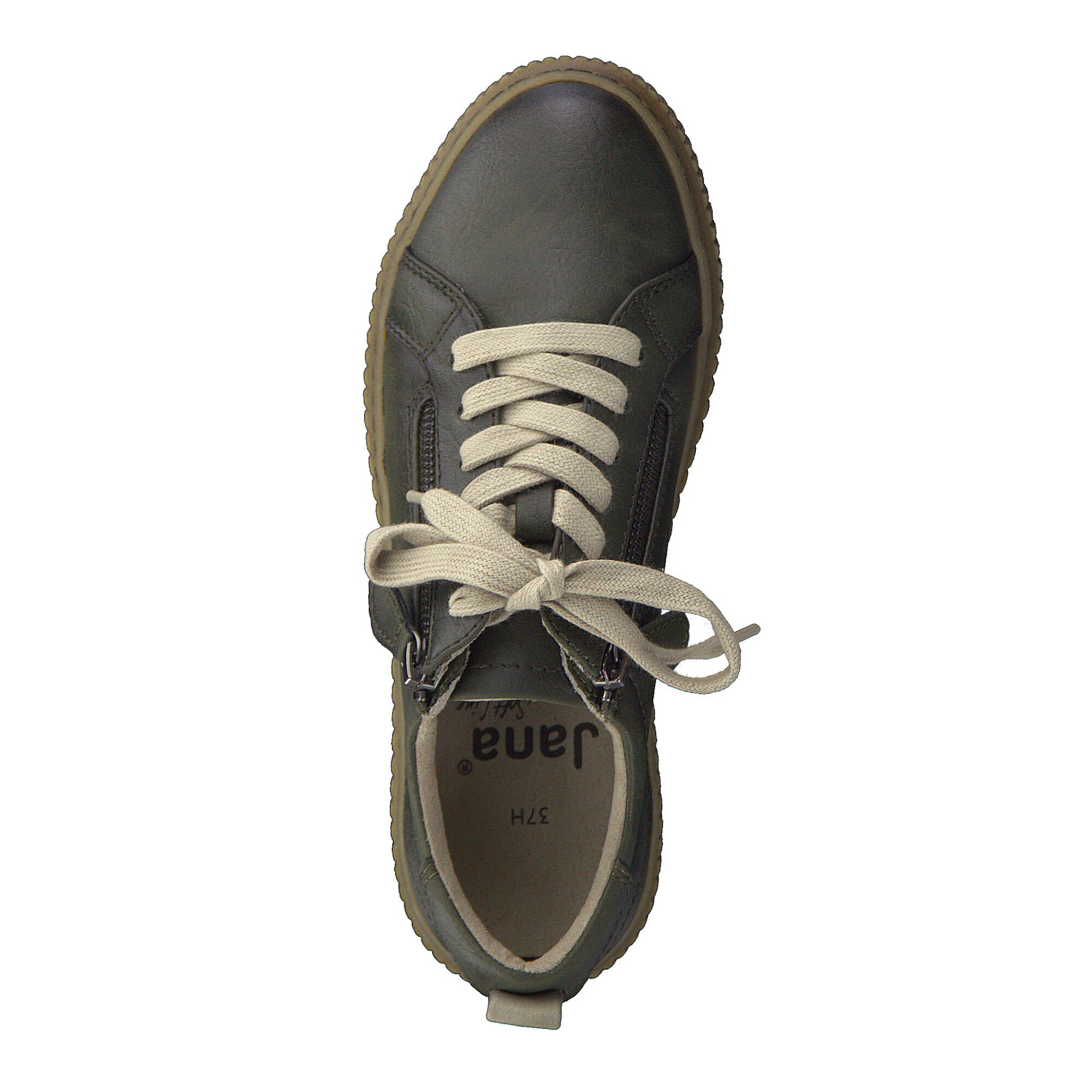 Baskets sneakers à lacets kaki