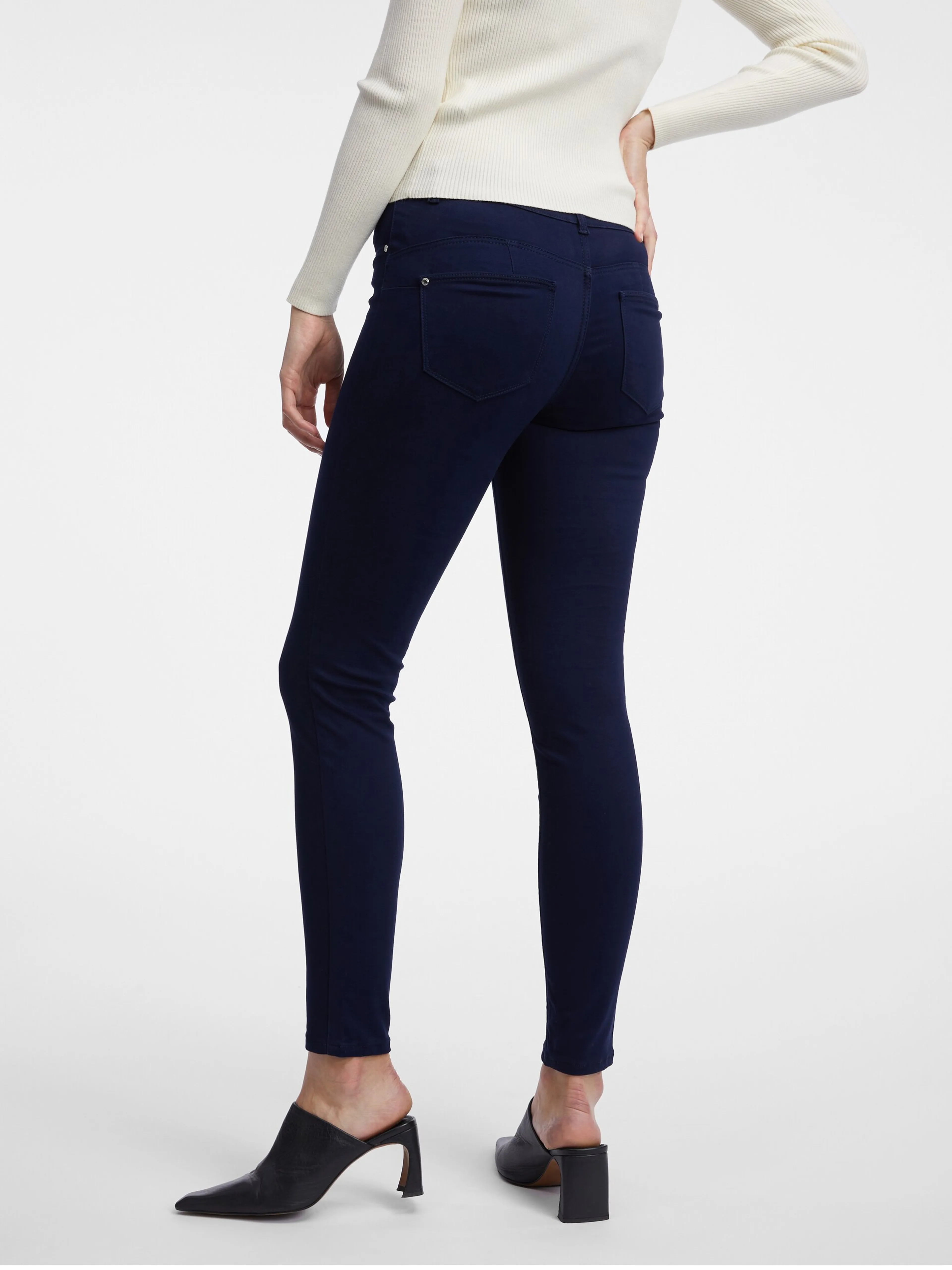 Dunkelblaue Damen-Bootcut-Hose ORSAY