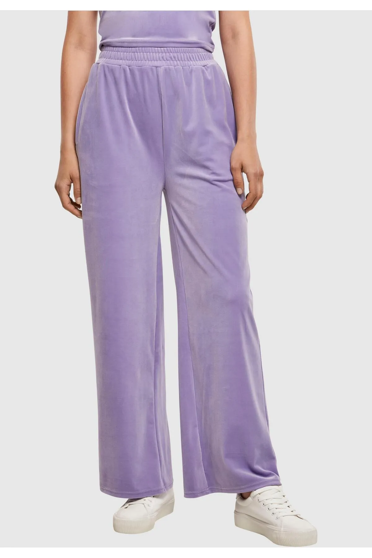 Urban Classics  Damen Sweatpants mit geradem Bein und hoher Taille