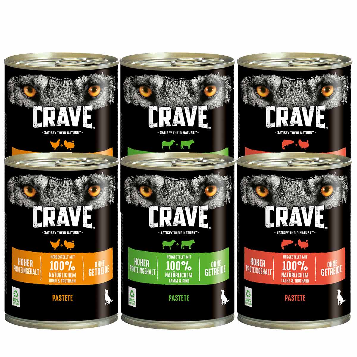 CRAVE Adult Pastete Multipack 6x400g günstig kaufen bei ZooRoyal