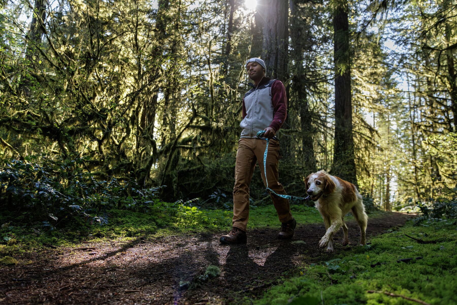 Ruffwear Hundeleinen Ruffwear Verstellbare Hundeleine Crag EX™ seegrün