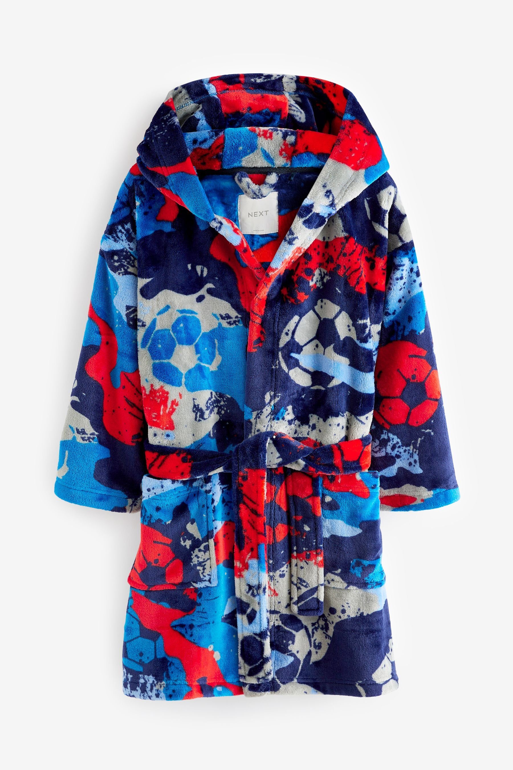 Next Kinderbademantel Bademantel aus Fleece, Polyester (recycelt), Polyester