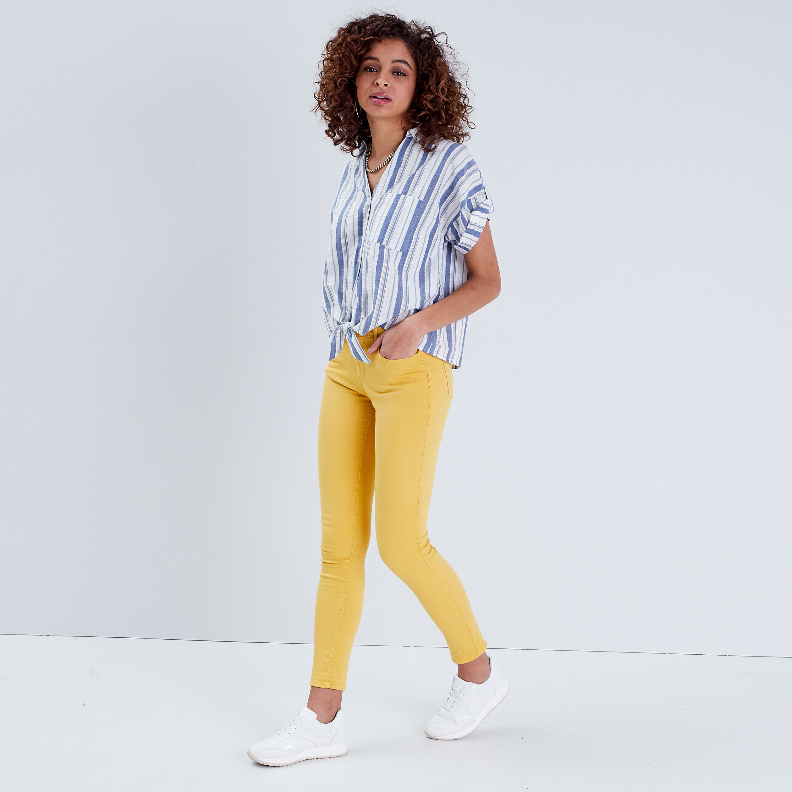 Blouse manches courtes blanc femme | Cache Cache