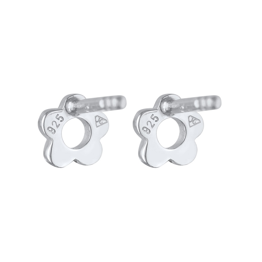 Elli Elli Boucles d'Oreilles Enfants clou d'oreille fleur découpée en argent 925 sterl Boucles d'oreilles