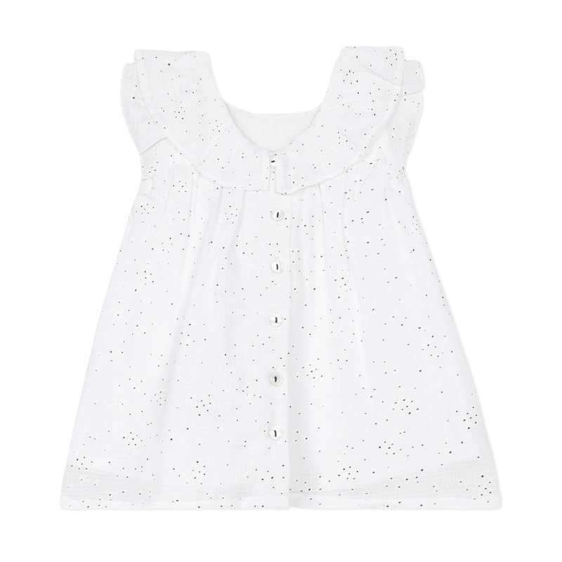 Robe bébé fille grisee imprimé fleuri bébé fille Absorba