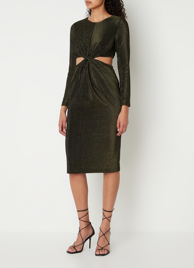Rochie de seară Chi Chi London cu crăpături și mâneci lungi