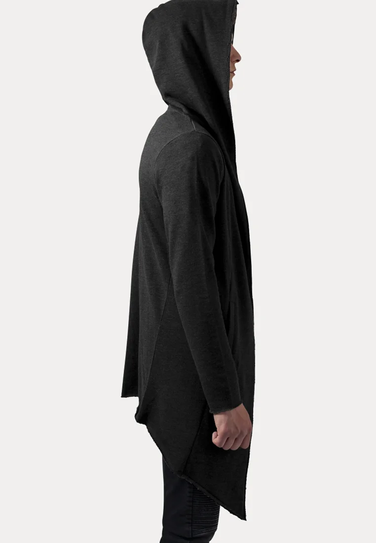CÁRDIGAN LARGO CON CAPUCHA Y BORDE ABIERTO de Urban Classics - Sudadera con cremallera