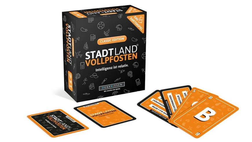Denkriesen - STADT LAND VOLLPFOSTEN – Das Kartenspiel – Classic Edition