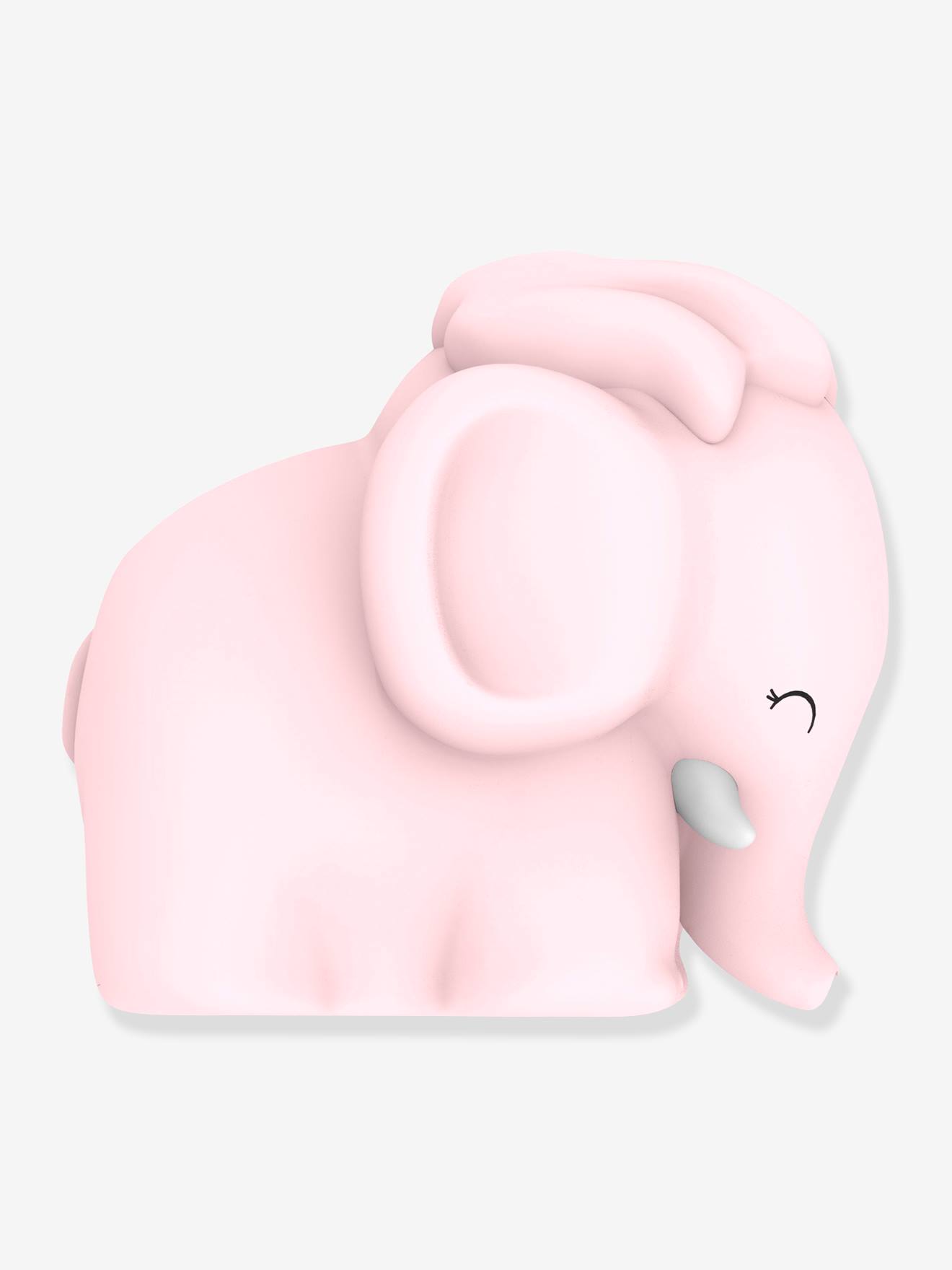 Softes Kinderzimmer Akku-Nachtlicht Elefant MAYA DHINK - rosa