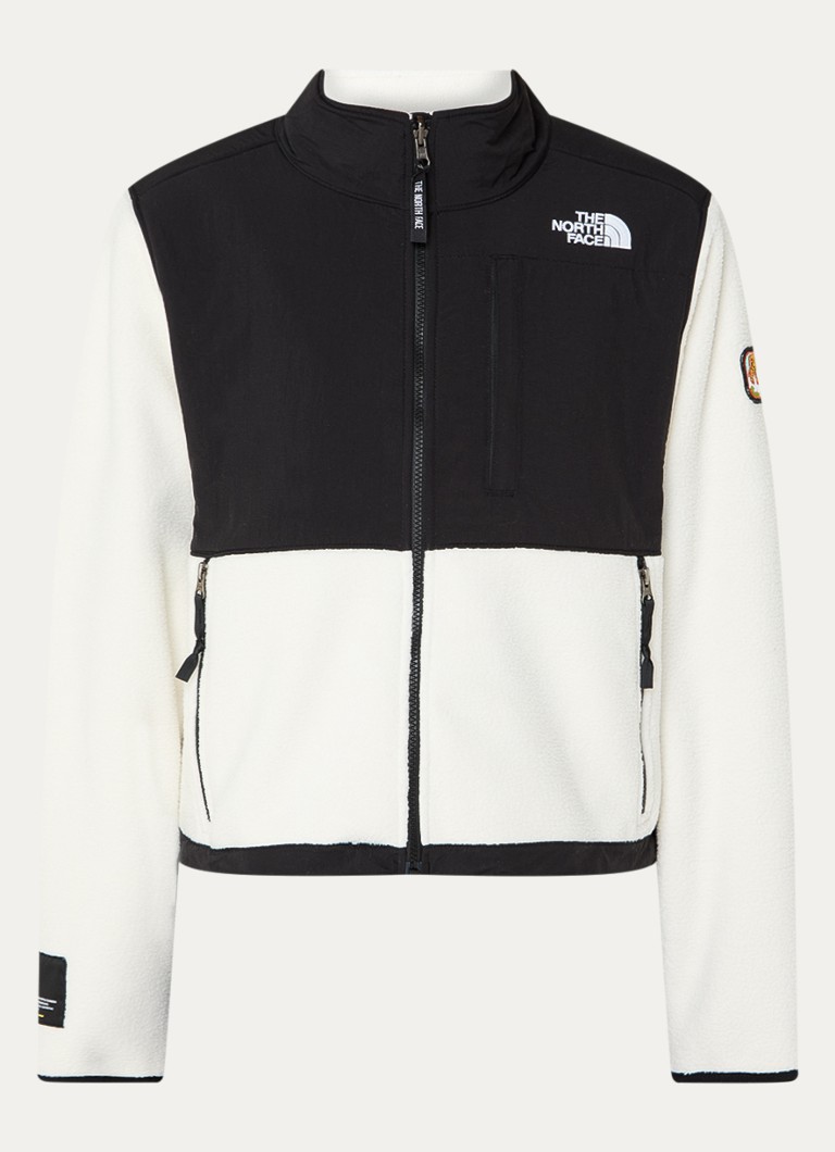 The North Face Retro Denali teddy jacket with zipper pockets and logo