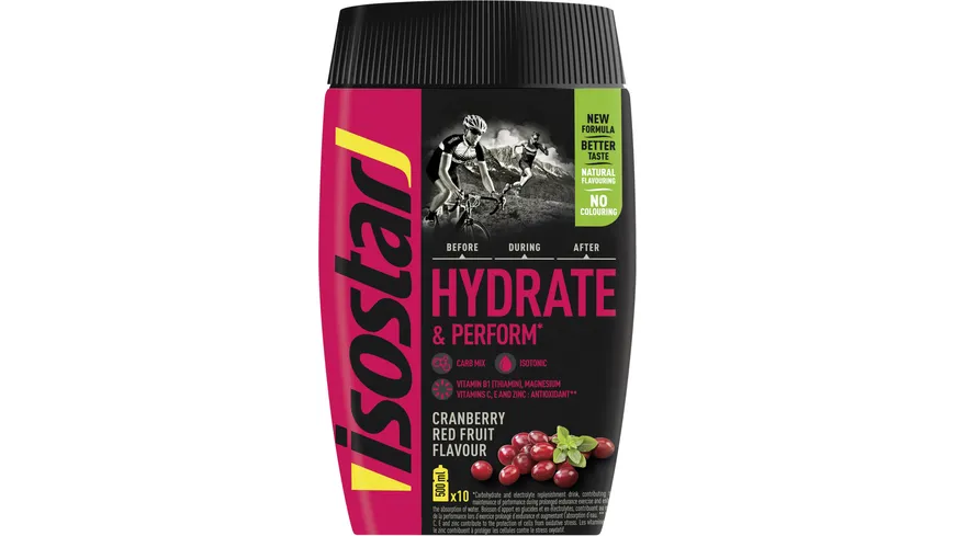 Isostar Hydrate & Perform Cranberry Red Fruits 400 g