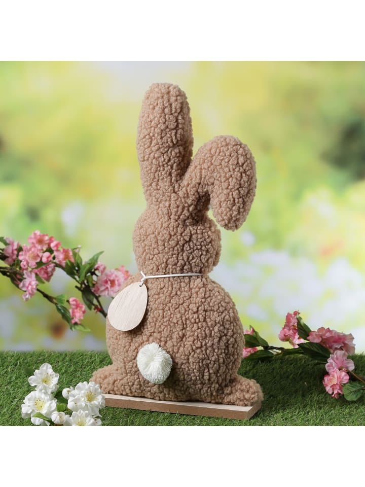 MARELIDA Deofigur Hase Teddy Plüschhase Osterhase H: 43cm in braun günstig kaufen onesize