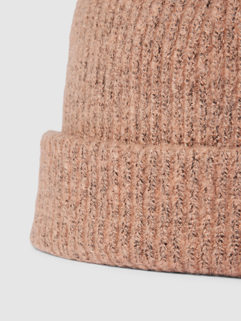 Strickmütze in Melange-Optik Modell 'PYRON' in camel meliert
