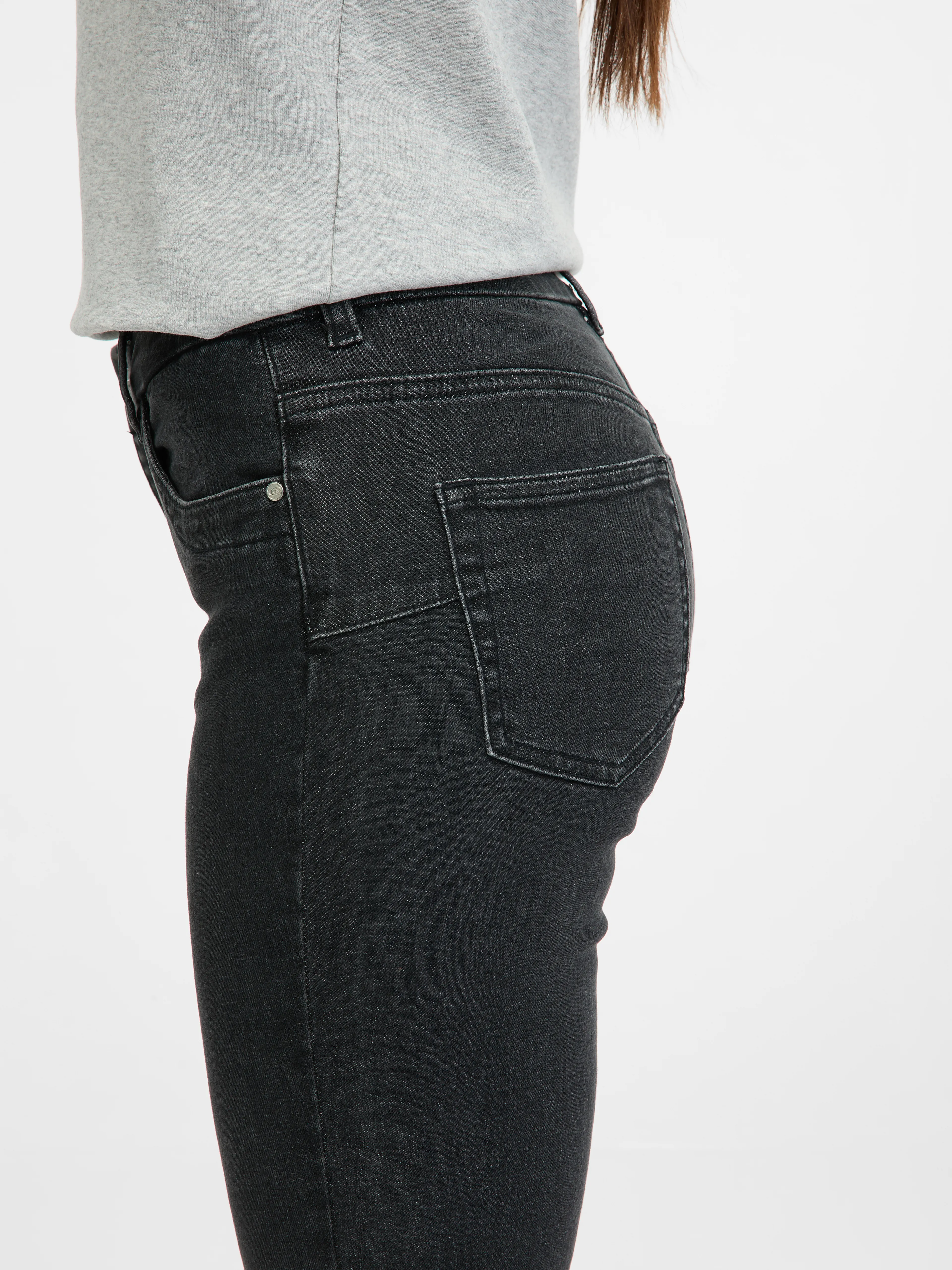 Schwarze Damen-Bootcut-Jeans ORSAY