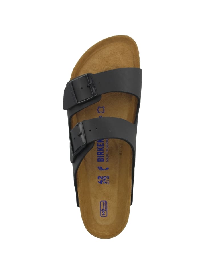 Birkenstock Sandale Arizona Birko-Flor Weichbettung schmal in schwarz günstig kaufen