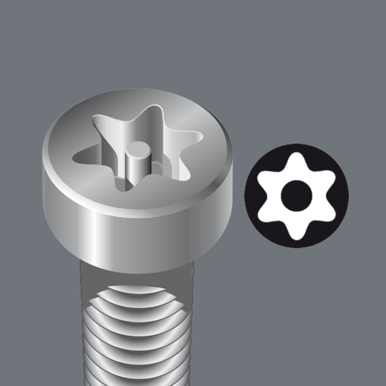 Wera 05073599001 967 SPKL/9 Bo Σετ κλειδιών Torx L σε σχήμα πολύχρωμου, 9 τεμαχίων, Blacklaser