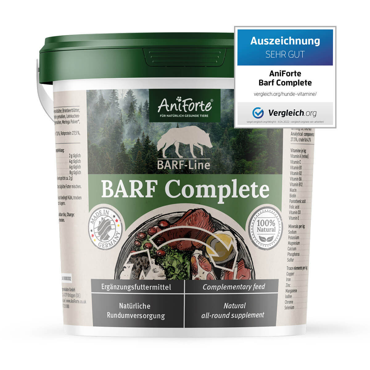 Aniforte Ergänzungsfutter & Aufzucht Aniforte BARF Complete 500 g 1 kg