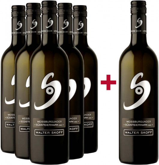 5+1 Paket Weißburgunder Südsteiermark DAC trocken - Weingut Walter Skoff