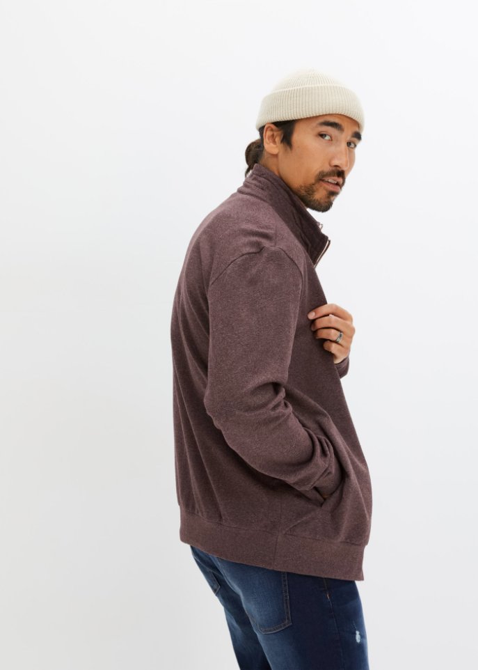 Sweatjacke mit recyceltem Polyester