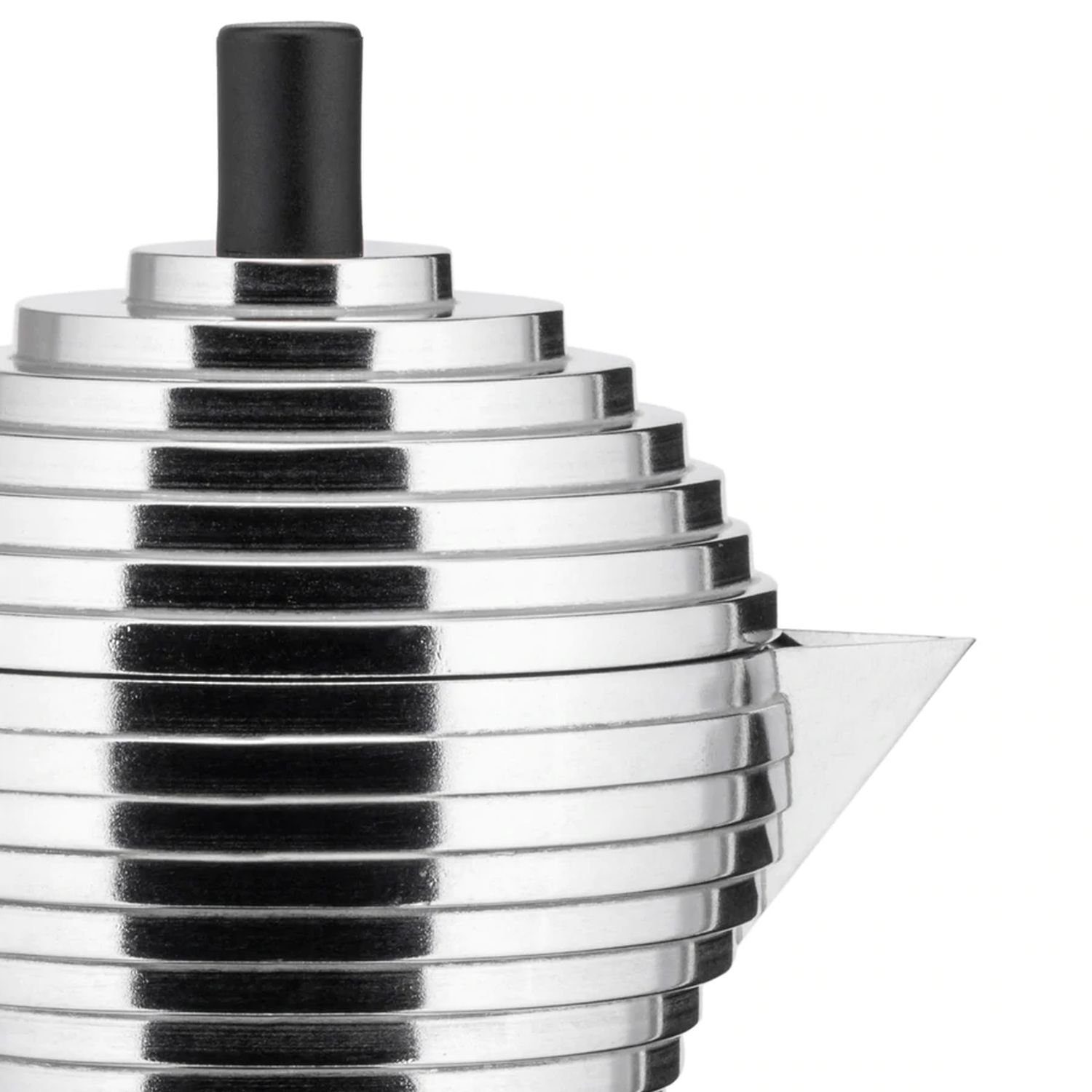 Alessi Espressokocher Pulcina Schwarz für 1 Tasse, 0,07l Kaffeekanne