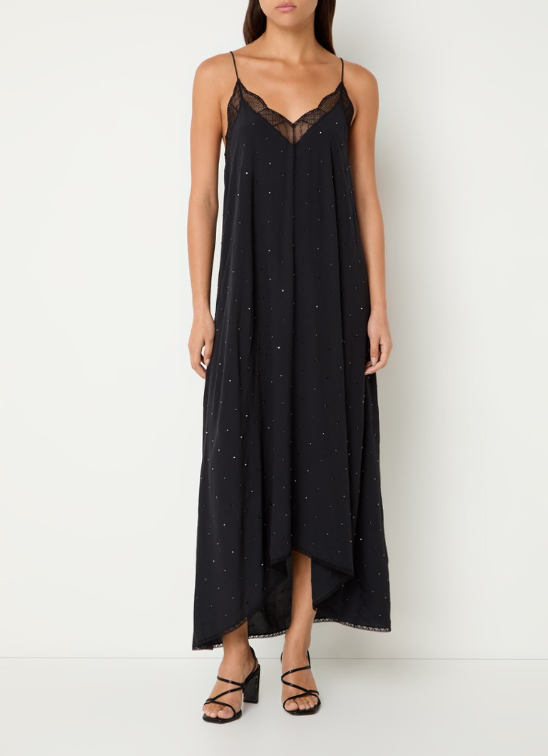 Maxi šaty Zadig&Voltaire Risty s kamínky