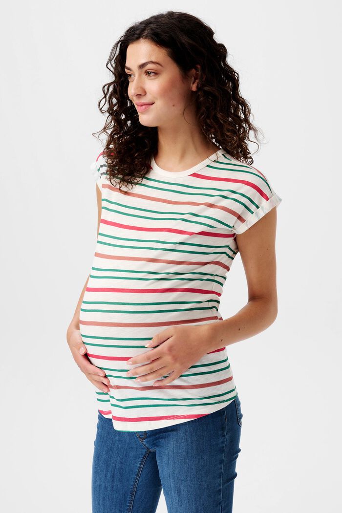 Gestreiftes Umstands-T-Shirt