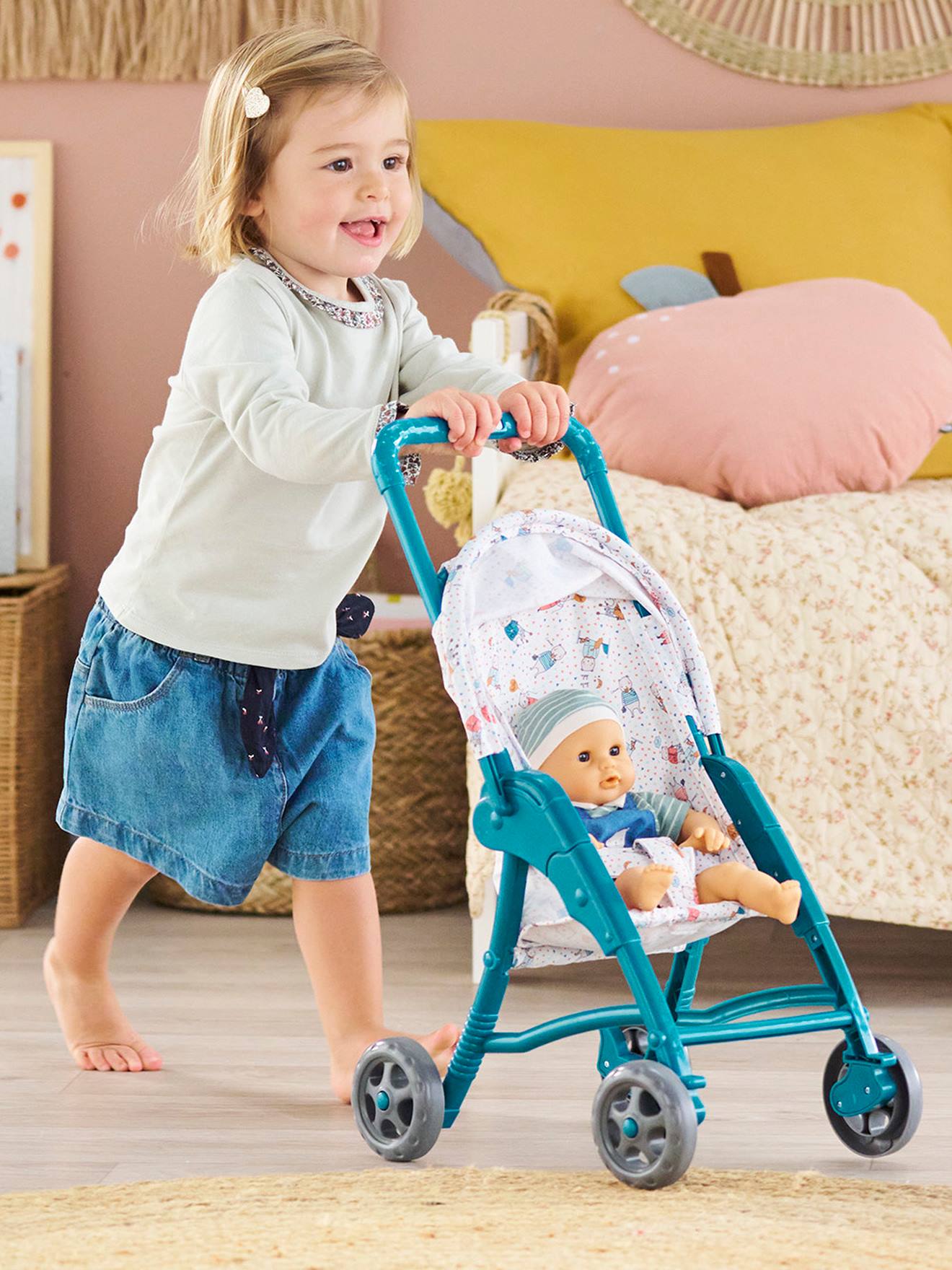 Corolle Puppenbuggy COROLLE 30 cm - blau