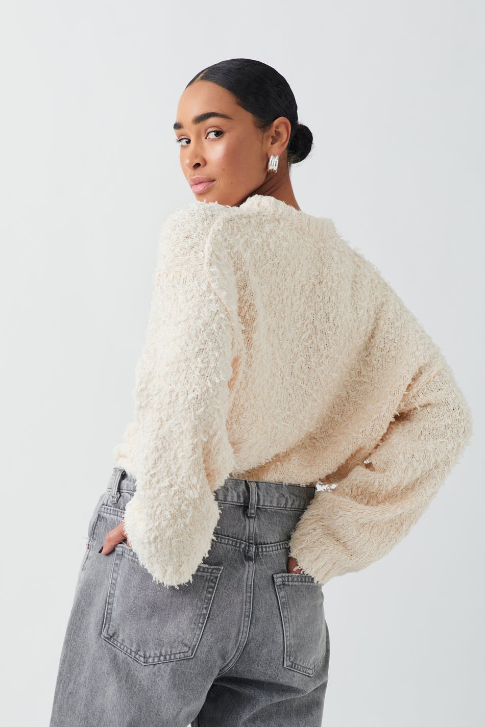 Oversized knit sweater
