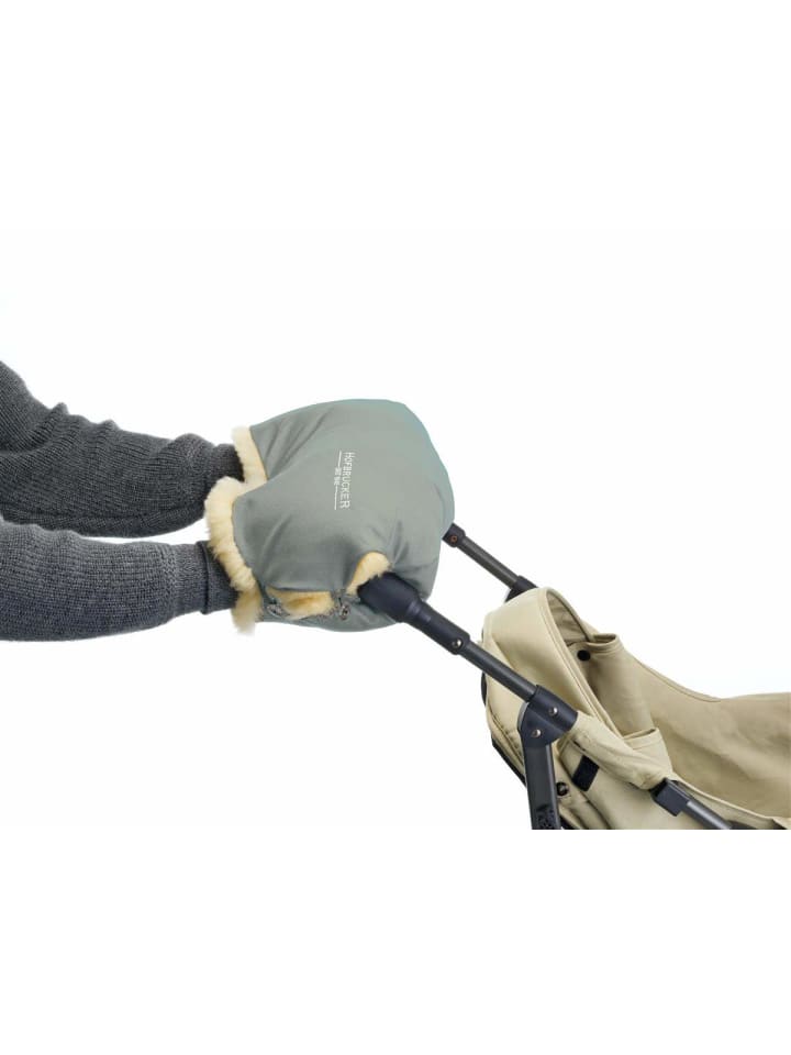 Hofbrucker Lammfell-Handwärmer für Kinderwagen in Lindgrün günstig kaufen onesize