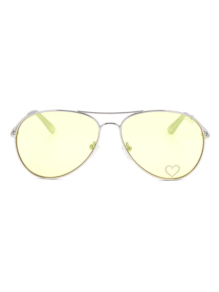 Guess Damen-Sonnenbrille in Gelb günstig kaufen 58