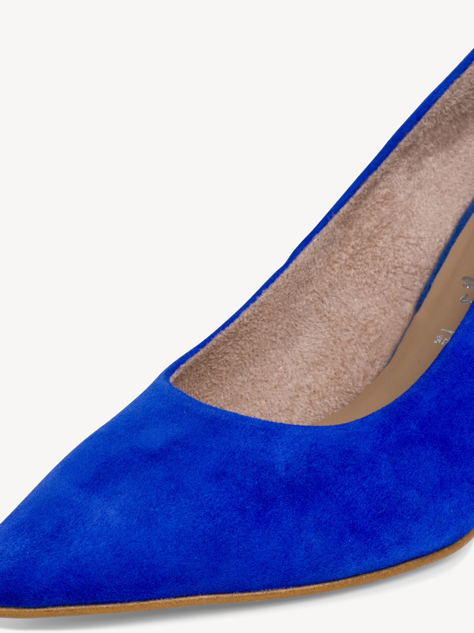 Escarpin en cuir - bleu