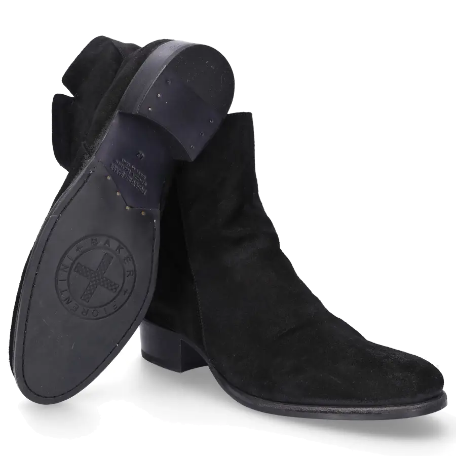 Fiorentini + Baker - Stiefeletten COHEN-17 Veloursleder schwarz - schwarz