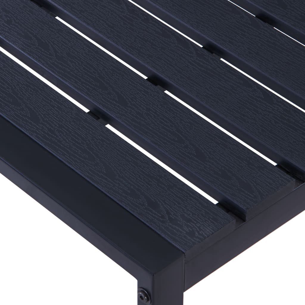 vidaXL Gartenbank Gartenbank 120,5 cm PS-Platte Schwarz (1-St)