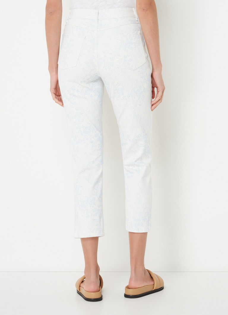 Calça jeans cropped de cintura alta e corte justo Phase Eight Cordelia com estampa floral.
