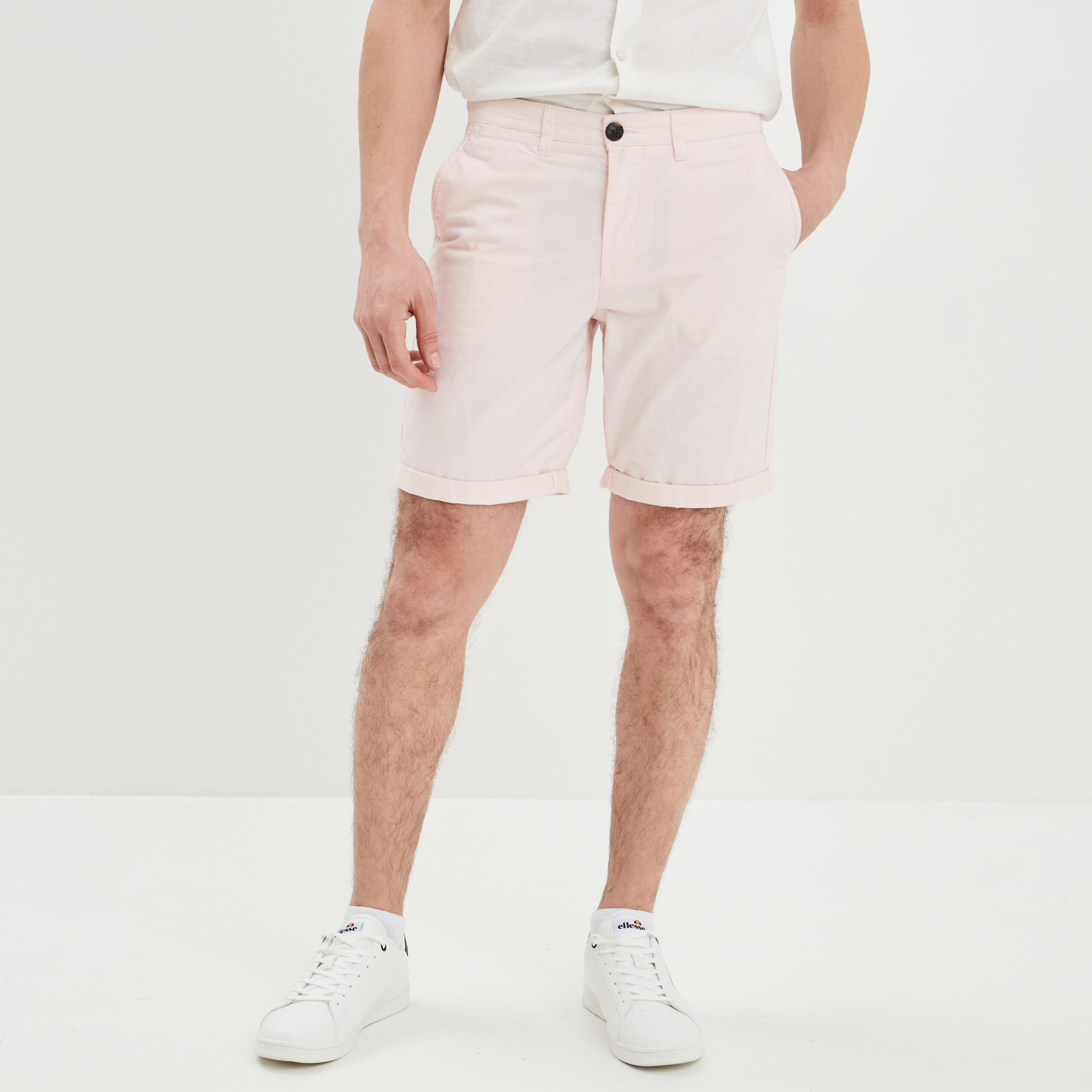 Bermuda chino regular rose homme | La Halle