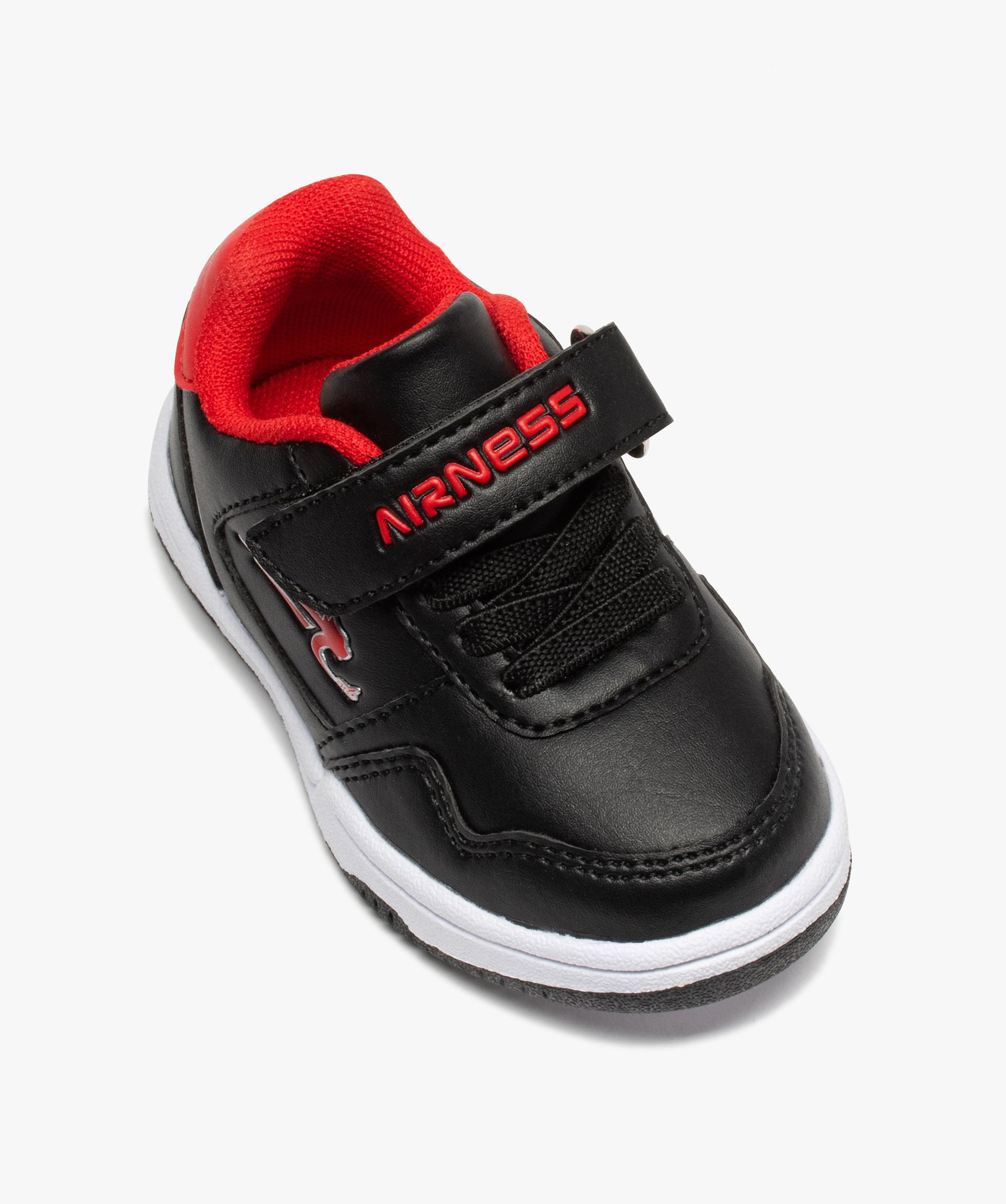 Tennis bébé bicolores à scratch - Airness Salto noir | GEMO
