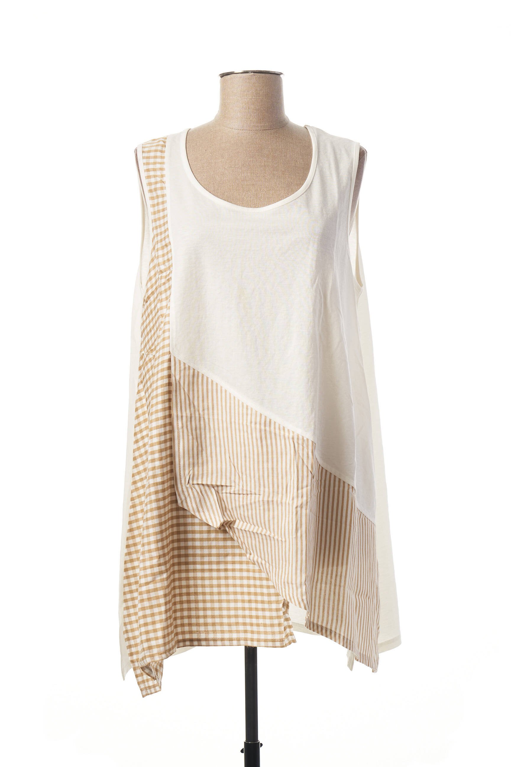 G Oze Tuniquesansmanche Femme couleur beige
