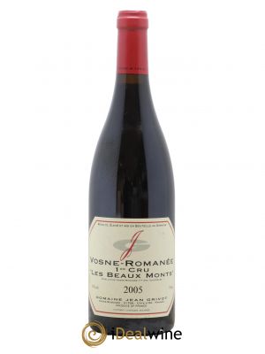 Vosne-Romanée 1er Cru Les Beaux-Monts Jean Grivot  2005 - Lot de 1 Bouteille