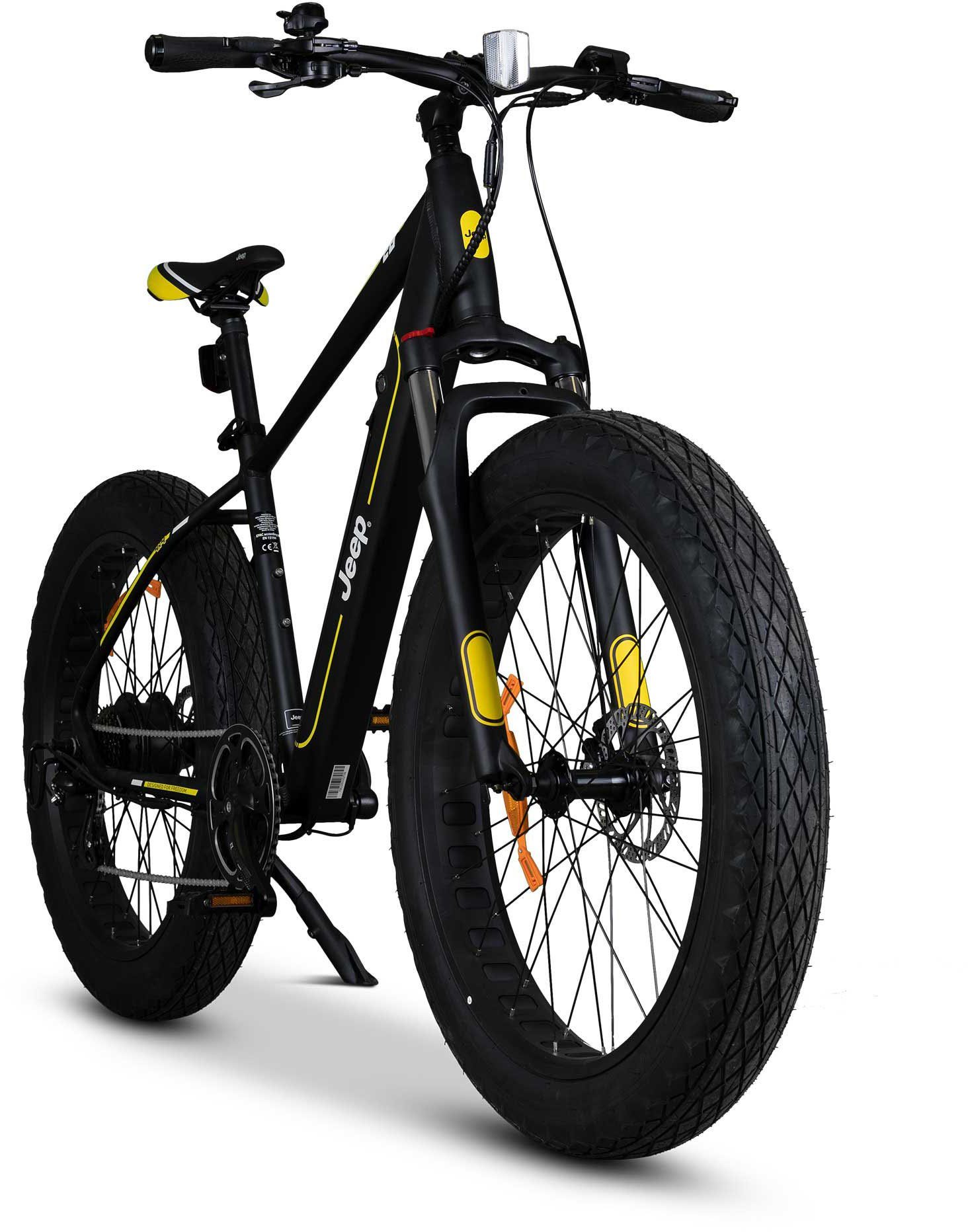 Jeep E-Bikes E-Bike MHFR 7100 FAT, 7 Gang, Kettenschaltung, Heckmotor, (mit Akku-Ladegerät)