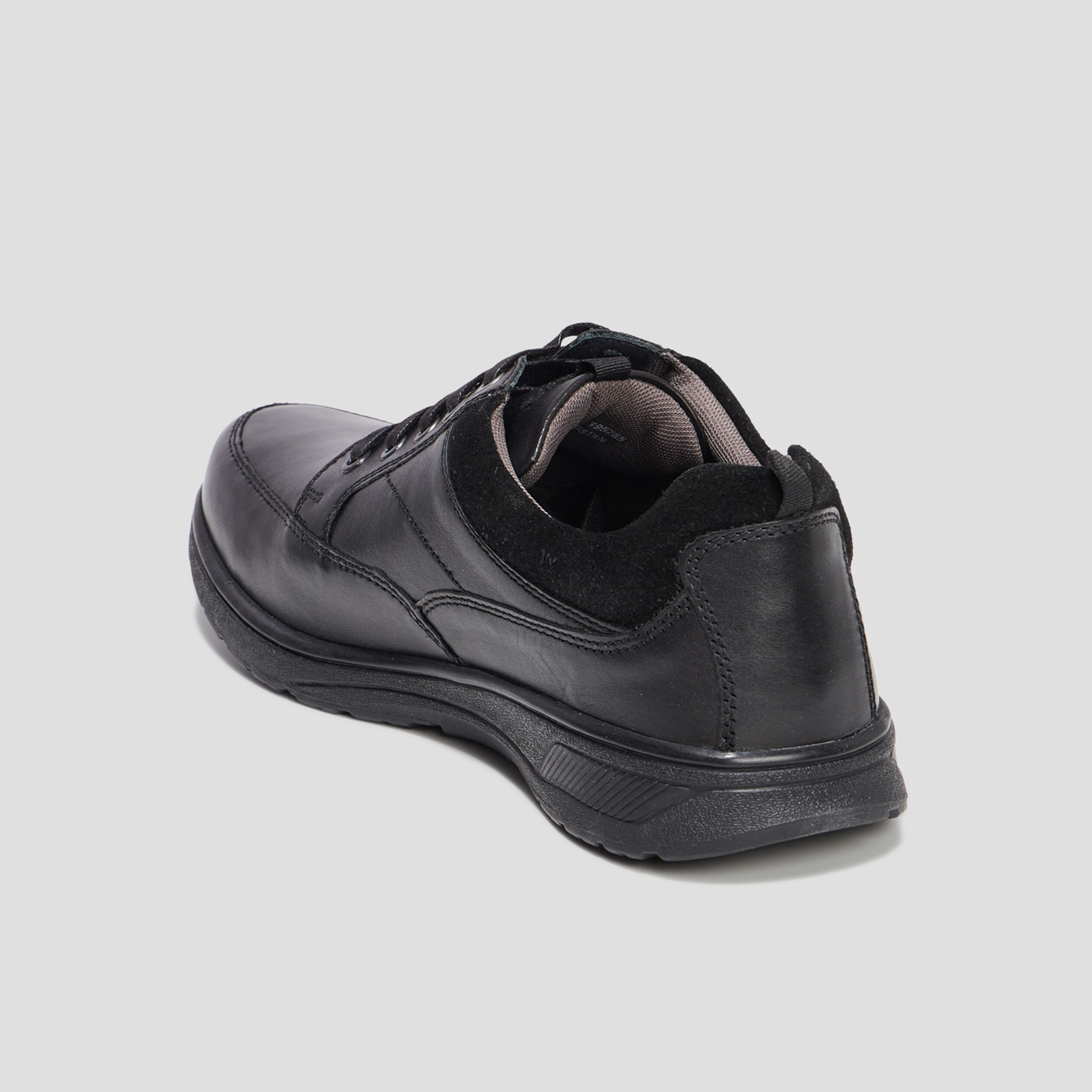 Derbies à lacets en cuir Walking Dozu noir homme | La Halle