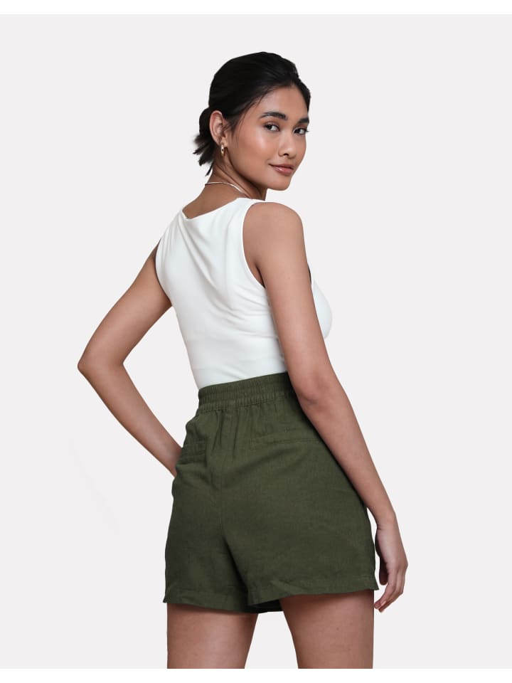 Threadbare Shorts THB Cactus Class Linen Short in olive günstig kaufen 42