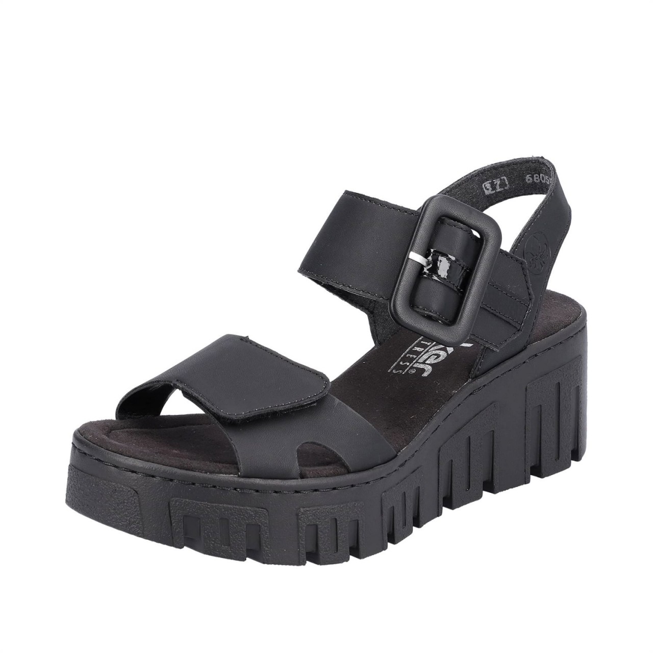 RIEKER Komfort Sandalen schwarz FSK Damen Sandalen