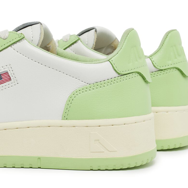 Autry Wmns Medalist Low leat/leat wht/snap grn