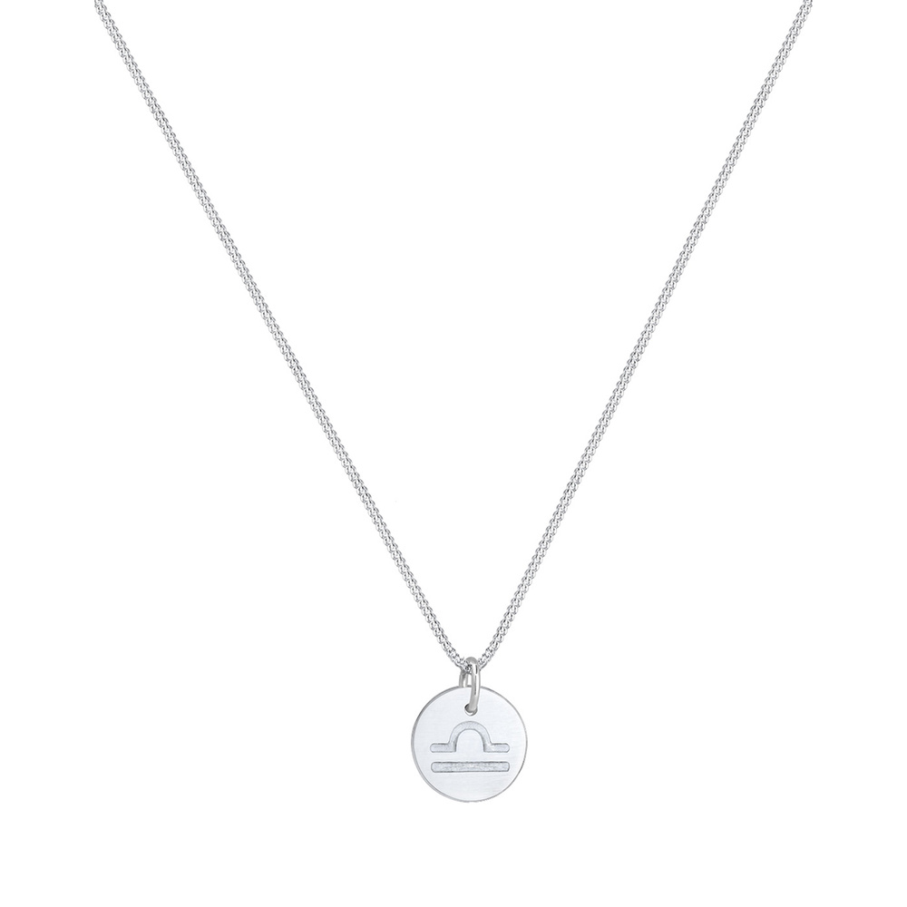 Elli Elli Collier Femme Signe Du Zodiaque Balance Astro - (925/1000) Argent Bijoux