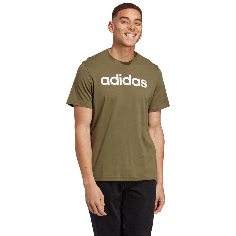 adidas ESSENTIALS LINEAR EMBROIDERED LOGO T-Shirt Herren