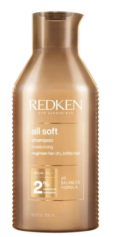 Redken All Soft Hårplejeshampoo, 500 ml